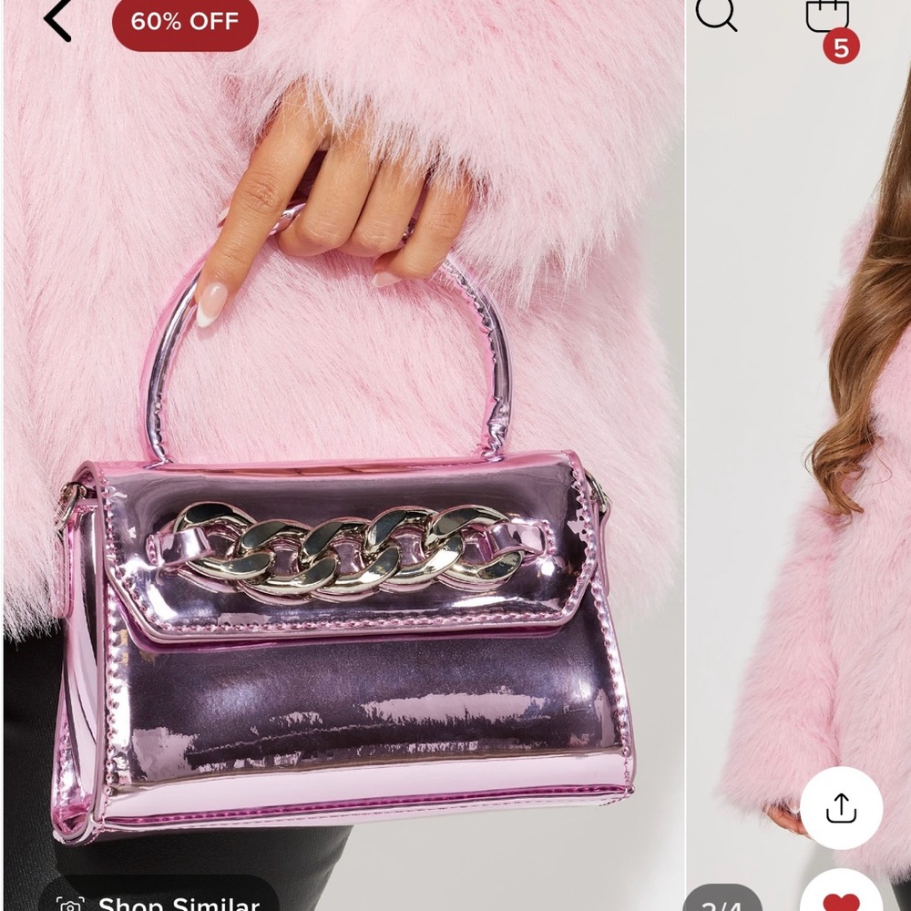 Cute pink handbag